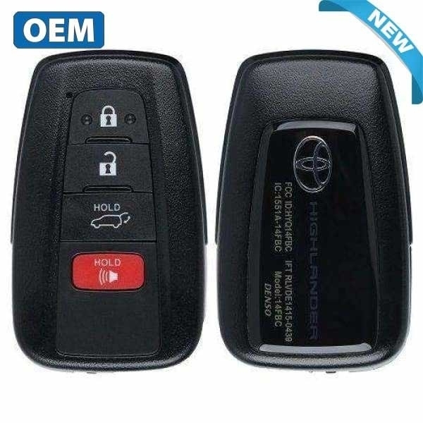Toyota OEMNEW2020 Highlander Hybrid / 4-Button Smart Key / PN8990H-0E030 / HYQ14FBC / Board 0351 (OEM) RSK-TOY-0E030